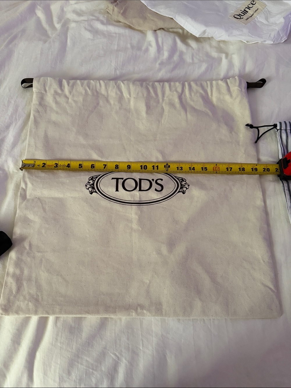 Tod's Cream & Black Drawstring Dust Bags Set - Picture 2 of 10